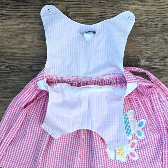 Samara Gingham Pinafore Dress with Fish girls size 2T - Picture 7 of 12